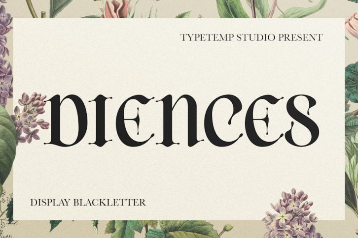 Diences Blackletter Font Font Download