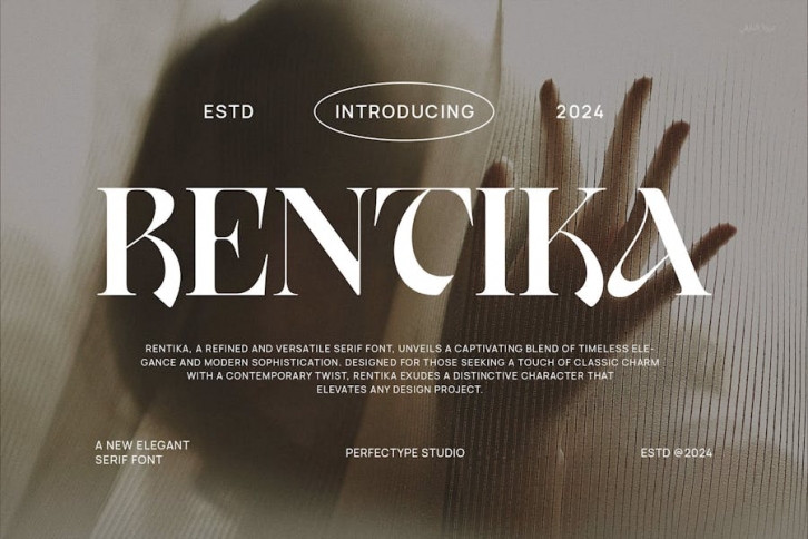 Rentika Elegant Serif Font Typeface Font Download
