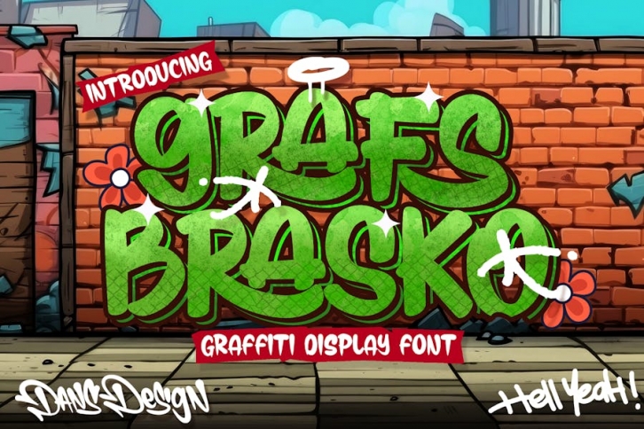 Grafs Brasco Modern Display Graffiti Font Font Download