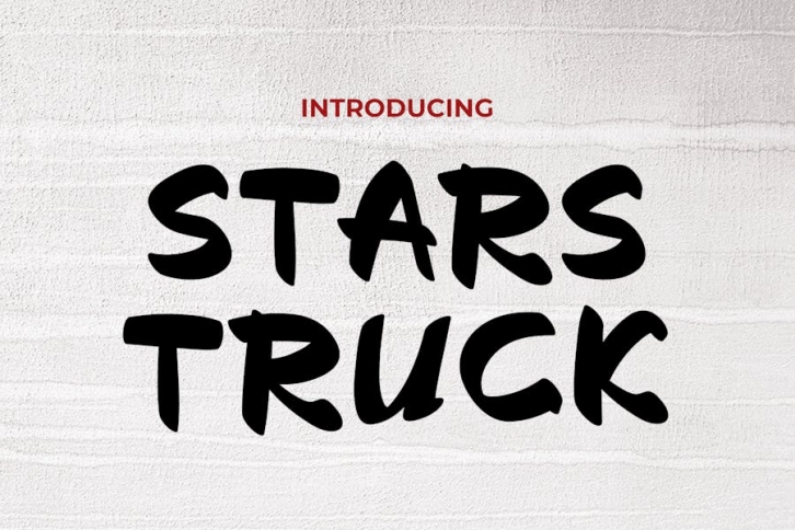 Stars Truck - Urban Modern Graffiti Font Font Download