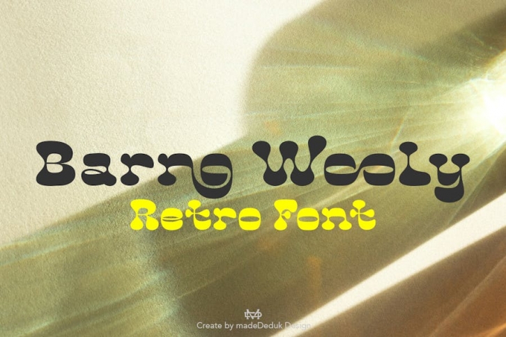 Barno Wooly Retro Font Font Download