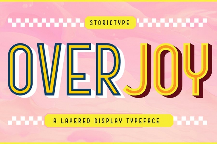 Overjoy - Layered Display Font Download