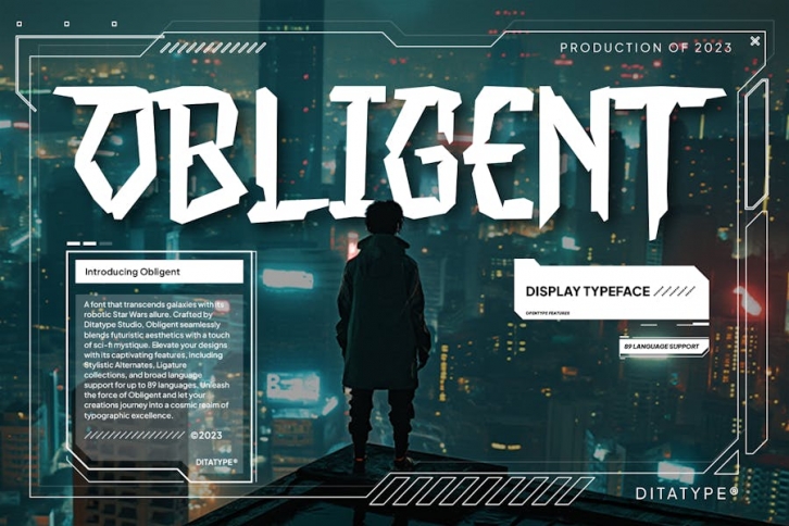 Obligent Font Download