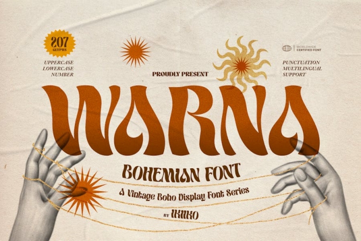 Warna - Bohemian Font Font Download