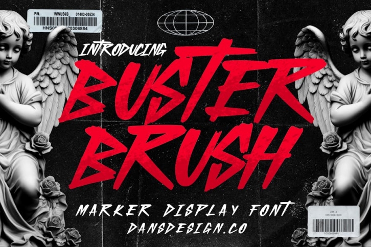Buster Brush Modern Marker Display Font Font Download