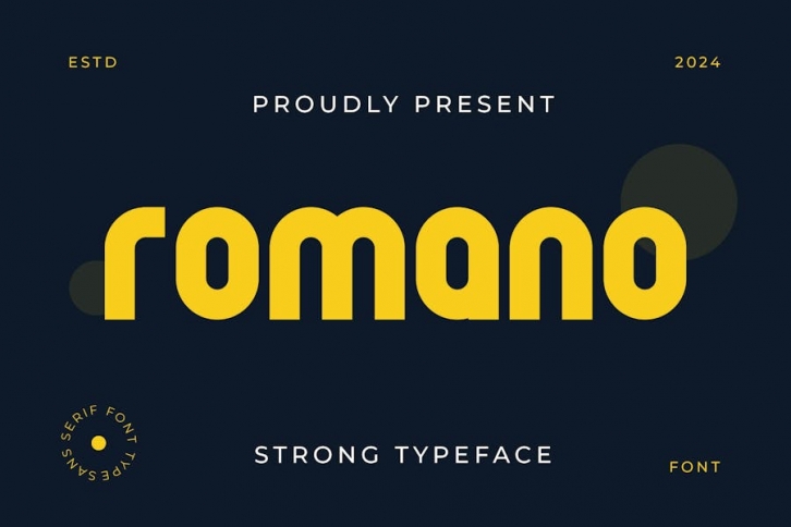 Romano Bold Sans Serif Font Download