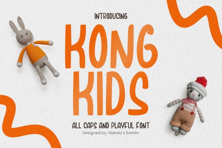 KongKids - A Modern Playful Handwritten Font Font Download