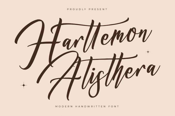 Harttemon Alisthera Modern Handwritten Font Font Download