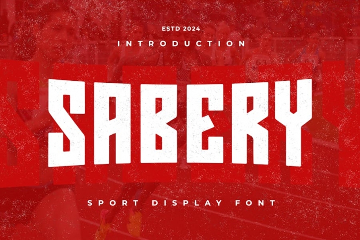 SABERY - Sport Display Font Font Download