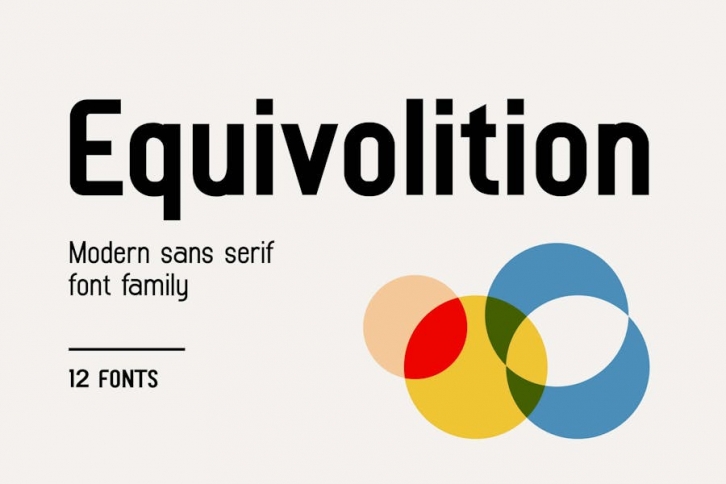 Equivolition Modern Sans Serif Font Family Font Download