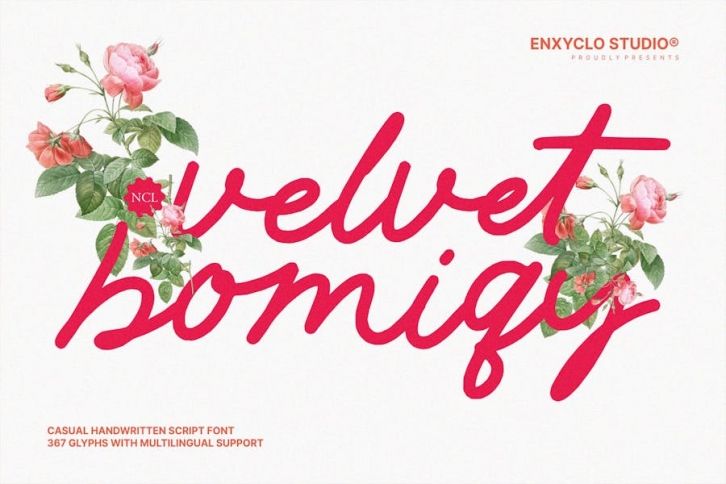 NCL Velvet Bomiqy - Casual Handwritten Script Font Font Download