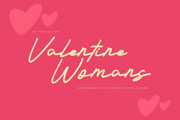 Valentine Womans Font Font Download
