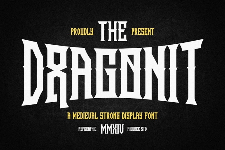 Dragonit - A Medieval Strong Display Font Font Download