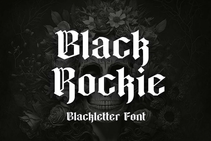 Black Rockie Blackletter Font Font Download