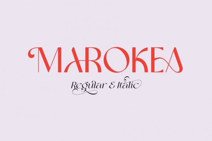 Marokea Embodies Simplicity and Elegance Font Download