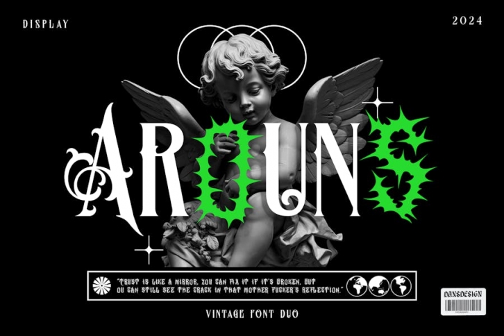 Arouns Blackletter Horror Duo Font Font Download