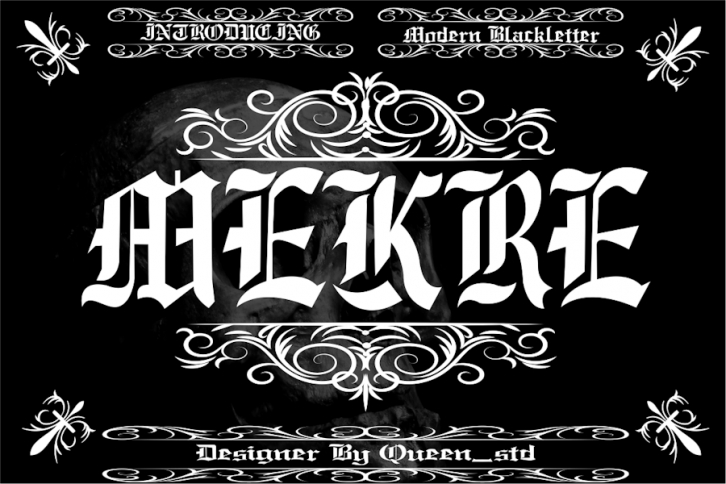 Mekre decorative font Font Download
