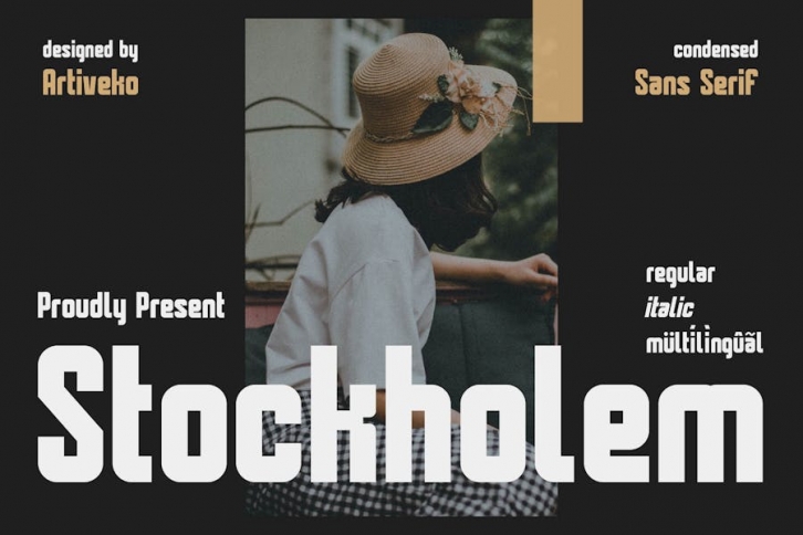 Stockholem Condensed Font Font Download