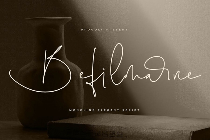 Befilmarne Monoline Elegant Script Font Font Download
