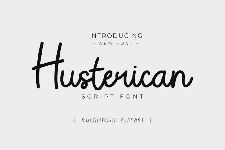 Husterican - Script Font Font Download