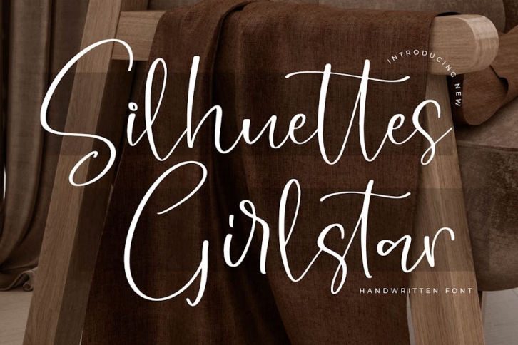Silhuettes Girlstar Modern Handwritten Font Font Download