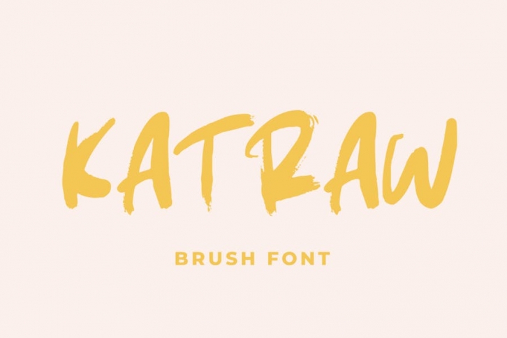 Katraw - Brush Font Font Download