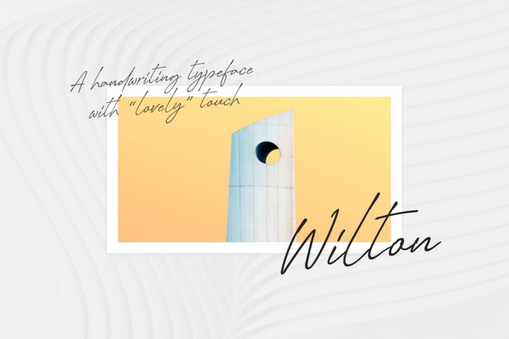 Wilton - Handwriting Typeface Font Download