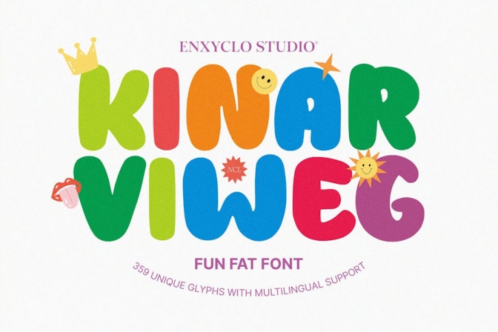 NCL Kinar Viweg - Fun Fat Handwritten Font Font Download
