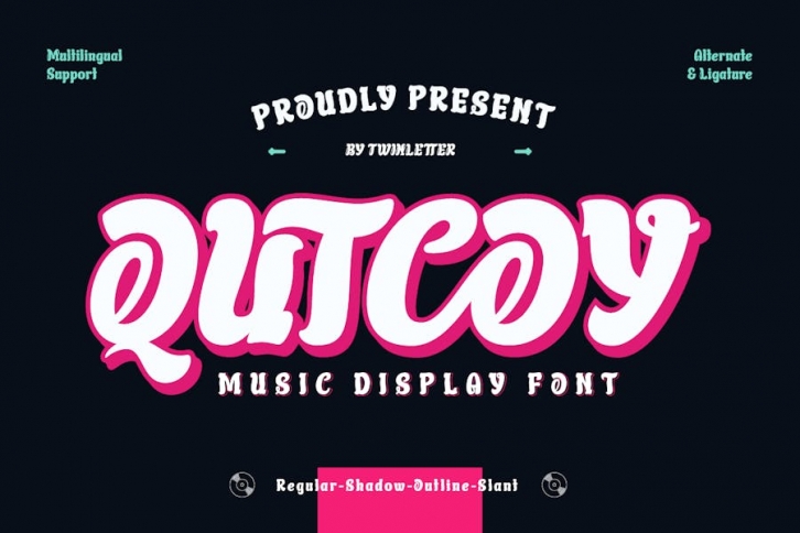 Qutcoy - Display Font Font Download