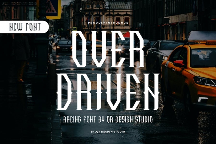 Over Driven - Racing Font Font Download
