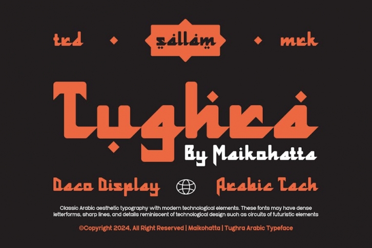 Tughra - Arabic Techno Font Download
