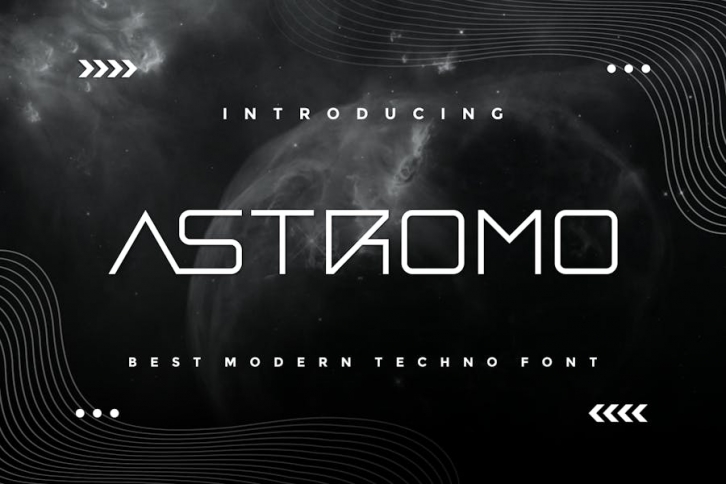 Astromo - Modern Techno Font Font Download