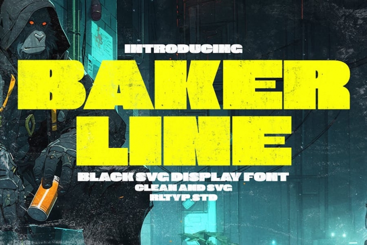 Bakerline Display Font Download