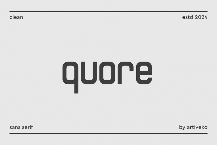 Quore Typeface Font Download