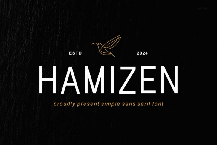 Hamizen - Simple & Modern Sans Serif Font Download