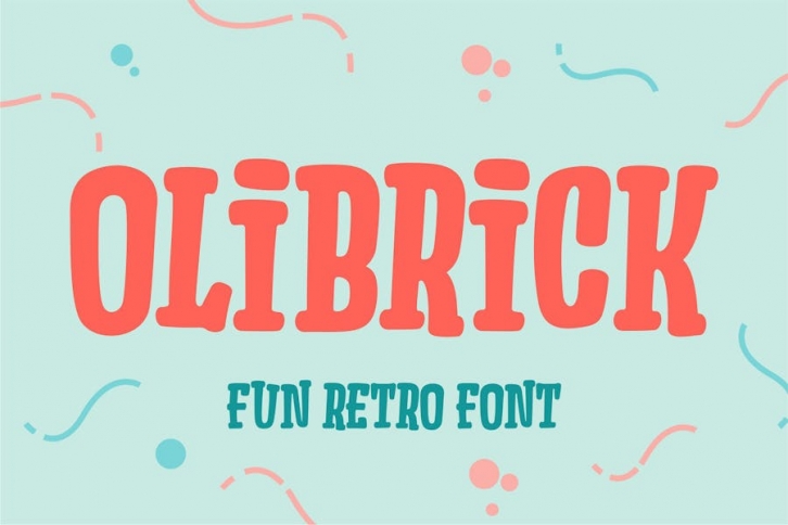 Olibrick - Fun Retro Font Font Download