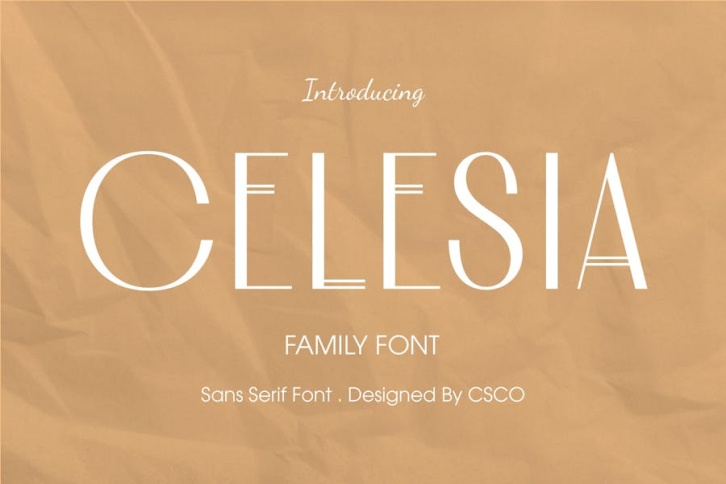 Celesia â€“ Modern Sans Serif Font Download