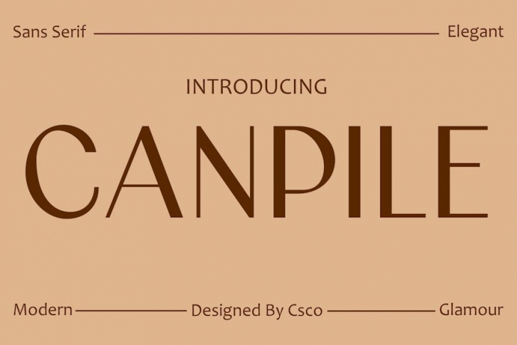 Canpile â€“ Modern Font Font Download