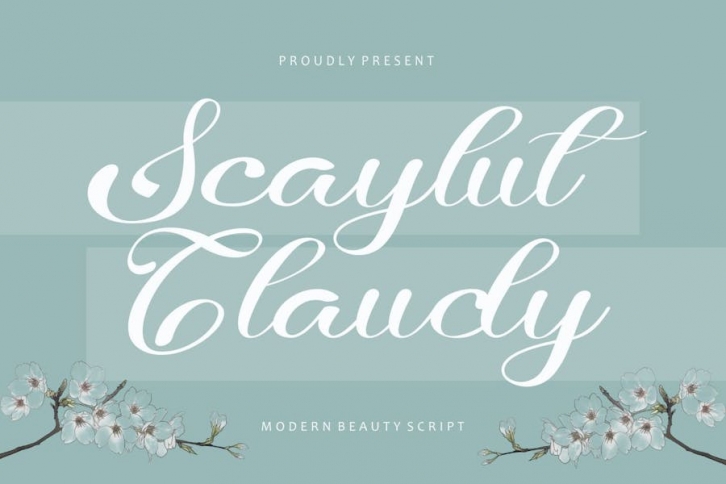 ScaylutClaudy - Modern Beauty Script Font Download