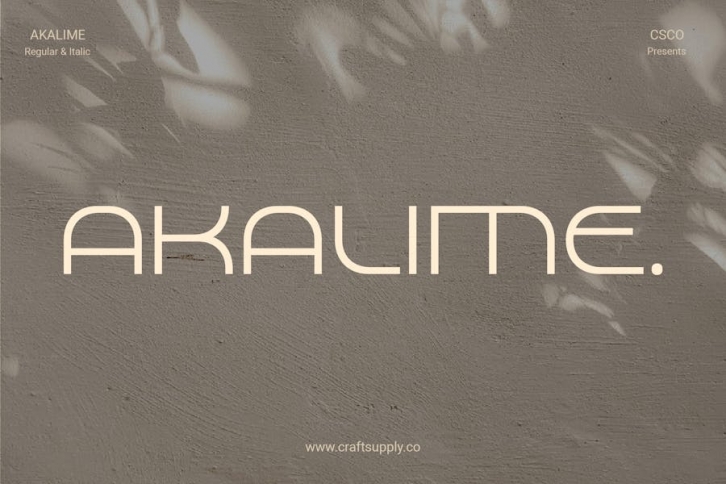 Akalime – Monoline Font Font Download