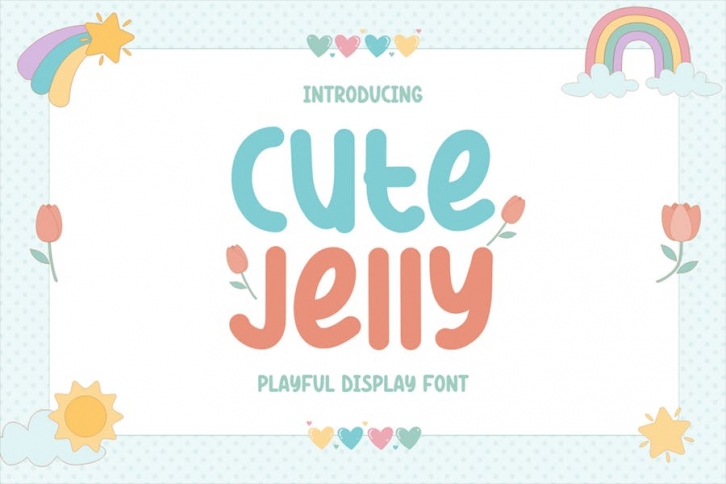 Cute Jelly - Playful Display Font Font Download