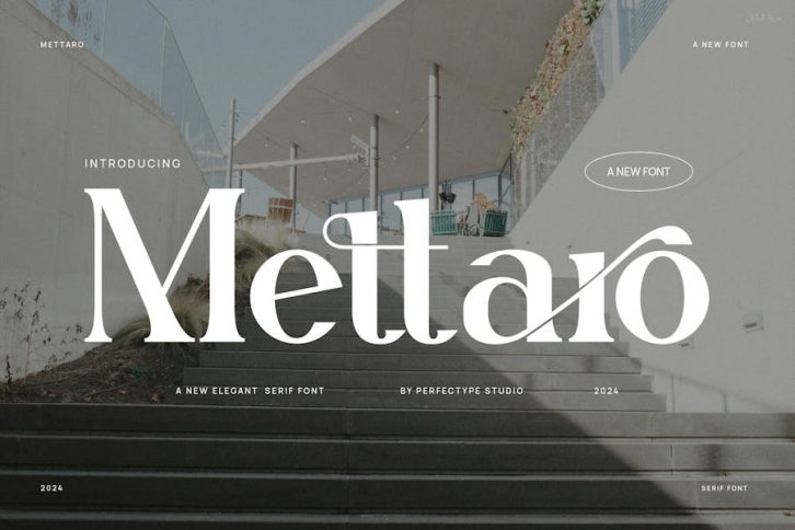 Mettaro Elegant Ligature Serif Font Typeface Font Download