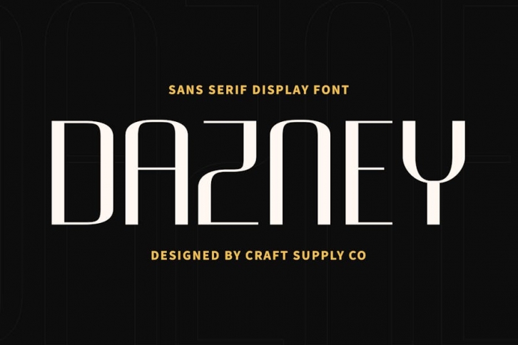 Dazney – Modern Sans Serif Font Download