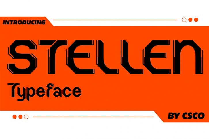 Stellen – Futuristic Font Font Download