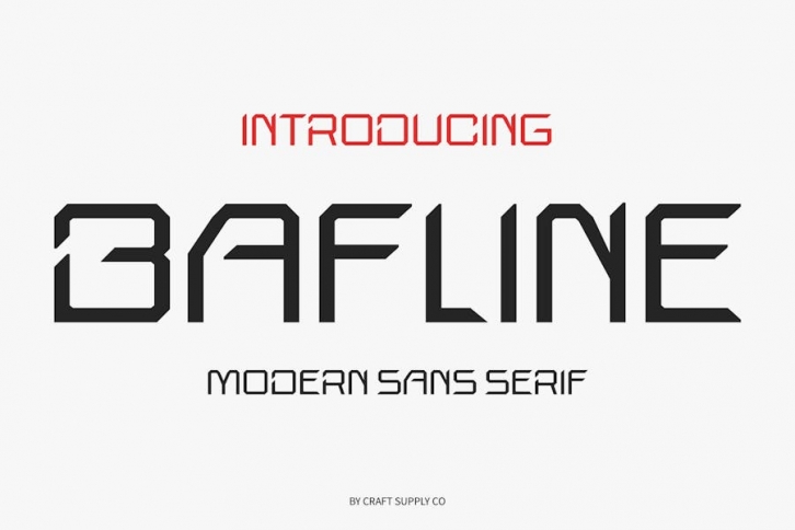 Bafline – Futuristic Sans Serif Font Download