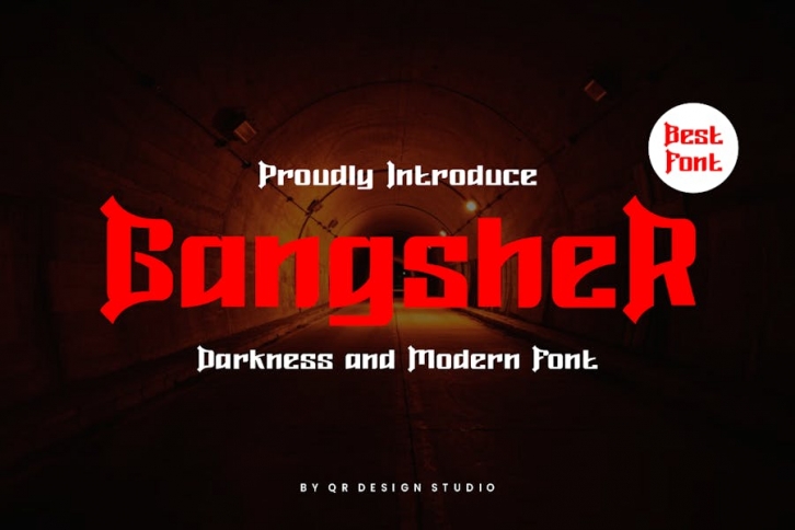 Gangsher - Rock & Medieval Font Font Download