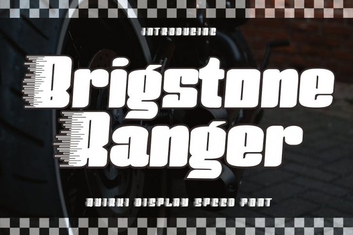 BrigstoneRanger  - Quirky Display Speed Font Font Download