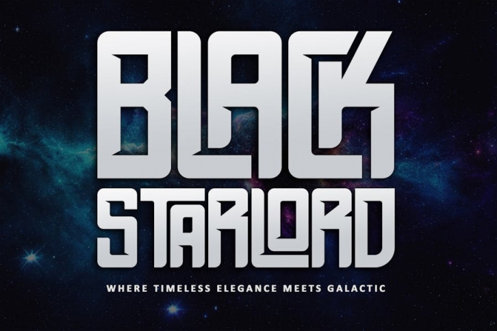 Black Starlord Font Download