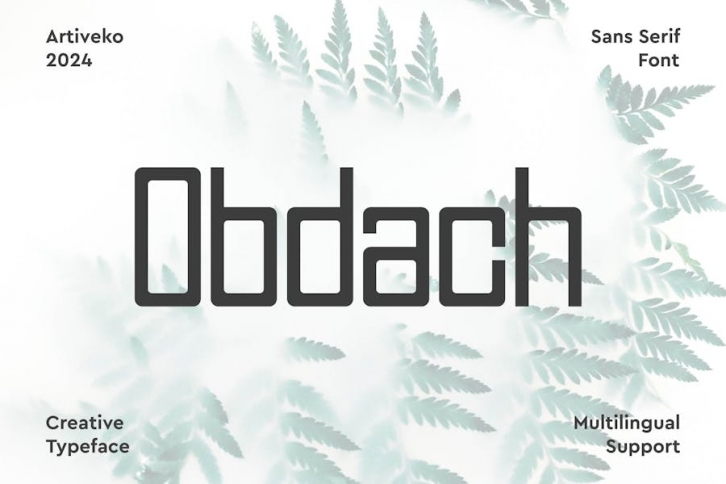 Obdach Sans Serif Font Font Download