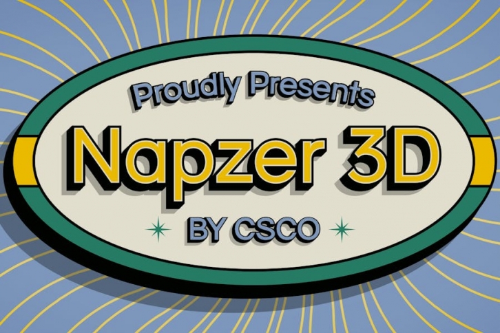 Napzer 3D Font Download